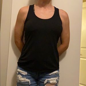Athletic black tank top
